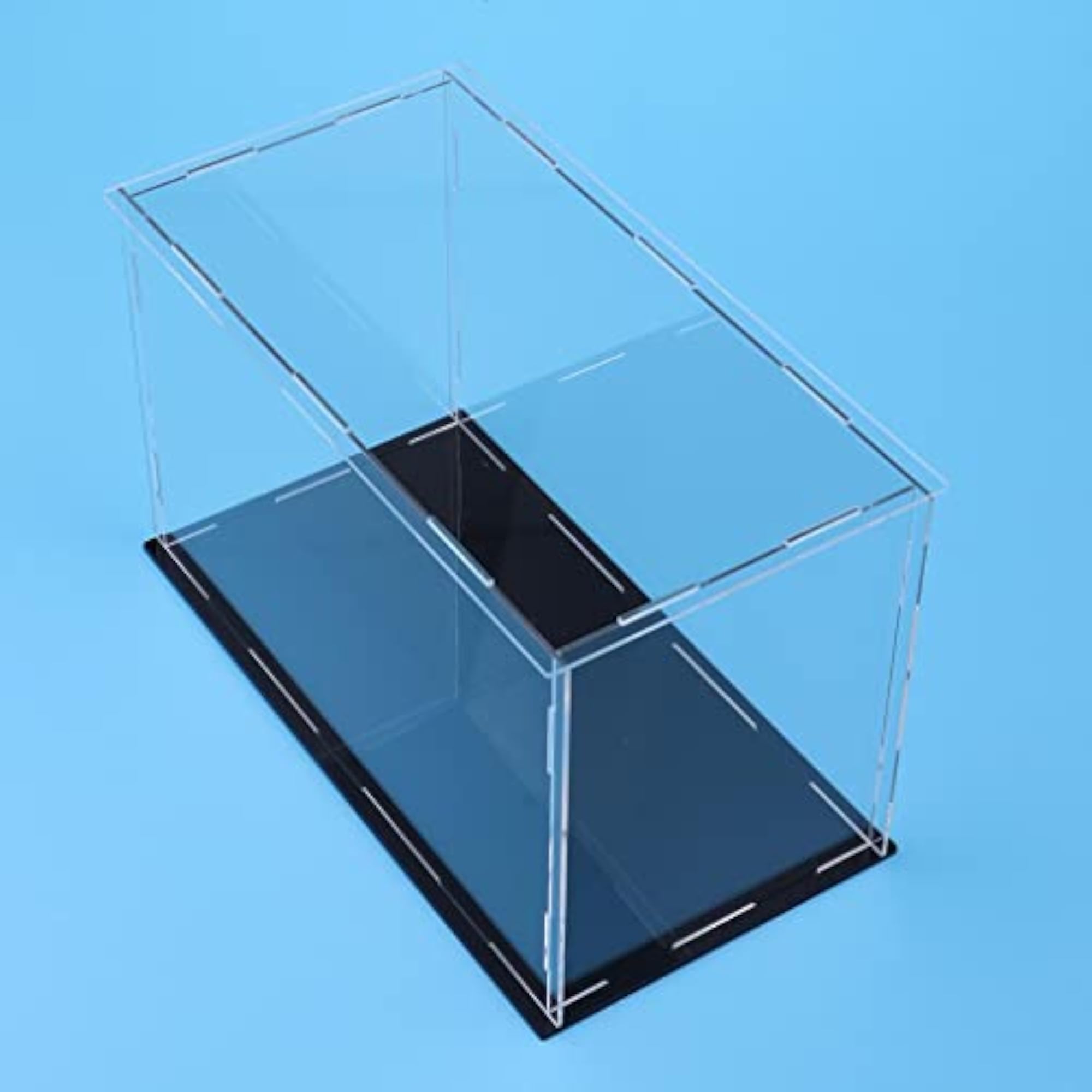 Acrylic Display Dust-Proof Handmade Box with Black Base