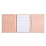 Poketo Blush Pink Medium Minimalist Folio Organizer, Planner Notebook Cover, Perfect for Poketo...