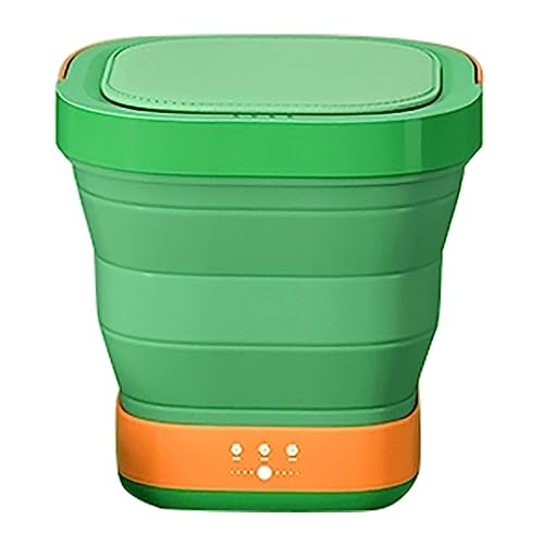 PERTID Mini Lavadora Portatil con 3 Modos Limpieza Profunda Lavado Semiautomático, Calcetines, Ropa de bebé, Toallas (Color : Green)