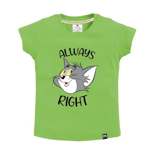 Image of Amazon Brand - Jam & Honey Baby-Girls Half Sleeve Graphic Printed T-Shirt | Round Neck | Regular Fit | Cartoon Characters (Available from 1-14 Years) (Pack of 3)