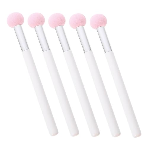 PartyKindom 5Pcs Mushroom Head Makeup Sponges for Women Soft Powder for Foundation and Concealer Comfortable Grip and Natural Finish for Daily
