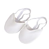 ABOOFAN Halbsohle Stretch Damen Tanzschuhe Weiche Übung Rhythmische Gymnastik Schuhe Hausschuhe rutschfeste Bauchtanzschuhe für Erwachsene (weiß)