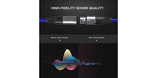 Audibax Silver XLR Male to XLR Female Cable, Length 20 Metres, High Signal Transmission OFC Connectors, PVC Coated - Image 4