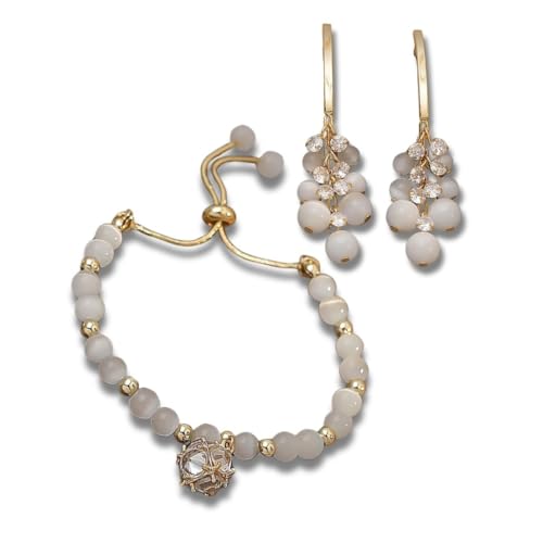 Conjunto Feminino em Pedra Opala - Crystal Gold