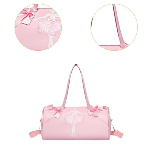 Ballet Bag Rucksack Sturdy Ballet Backpack for Gift Fitness Swimming Gymnastics, Dancer pattern2