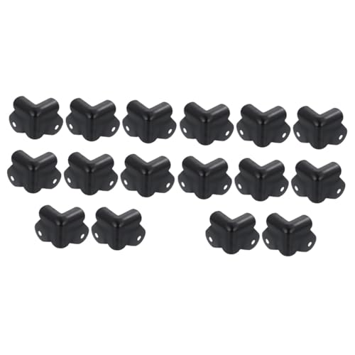 Mipcase 2sets Iron Corner Protectors for Boxes Wooden Box Corner Guards Safety Edges Bumpers 8pcs*2