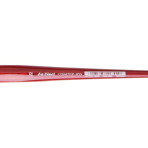 Image of da Vinci Watercolor Series 5580 CosmoTop Spin Paint Brush, Round Synthetic with Red Handle, Size 22 (5580-22)