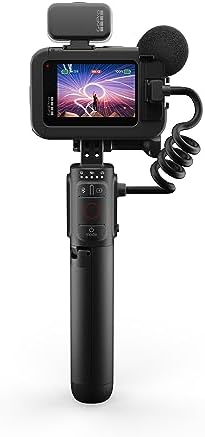 GoPro HERO12 Black Creator Edition  zawiera HERO12 Black, Volta (uchwyt na baterie, statyw, pilot zdalnego sterowania), Media Mod, Light Mod, akumulator enduro i torba do przenoszeni