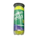 Pelotas de tenis para niños, pelotas de tenis a granel | Juego de pelota de entrenamiento de 3 piezas | Pelotas de tenis bajo presión para ejercicios de tenis, principiantes