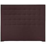 Envio Gratis. Ventadecolchones - Cabecero Tapizado Acolchado de Dormitorio Modelo Cube Largo en Polipiel Wengué y Medidas 200 x 125 cm para Camas de 180 ó 200