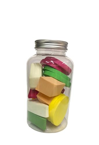 Image of Sedell Paris All Shapes Sponge With Transparents Bottle (Pack of 18)