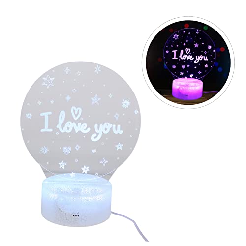 Yardenfun Schreibtischlampe - Warme Beleuchtung Für Zuhause - Kreative Tischlampe 3d-Nachtlampe Desktop-Lampe
