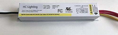 HC Lighting Electronic Ballast for use with 1 - F8T5 (8 watt), or