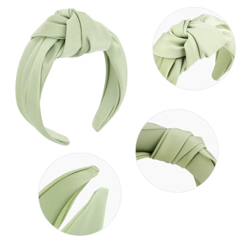 Image of DRESHOW Top Knot Headband for Women Girls Knotted Elastic Hair Band Fashion Fabric HairBands Cute Wide Head Band