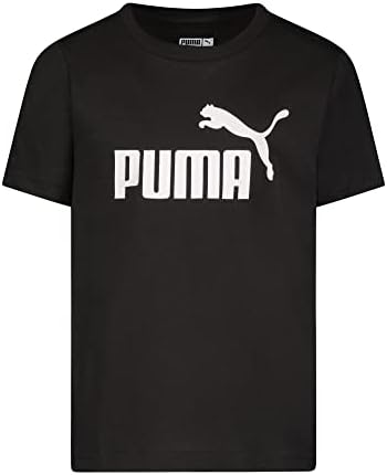 PUMA Boys' No. 1 Logo T-Shirt, Black, Medium