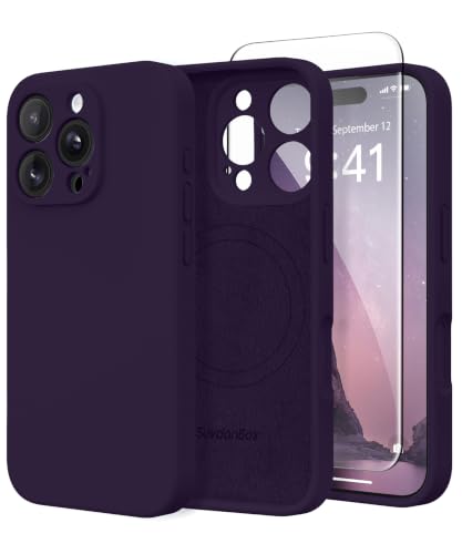 Image of Magnetic for iPhone 16 Pro Case Silicone Deep Purple