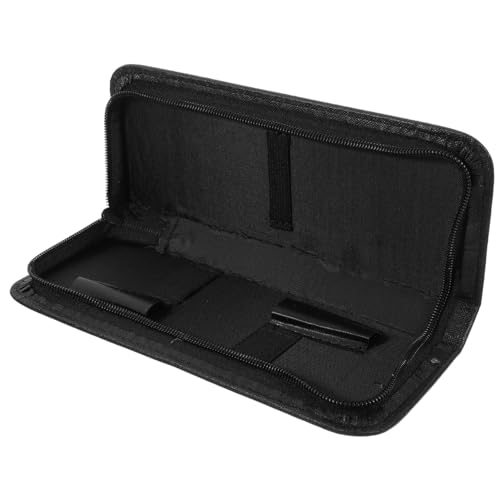 KALLORY 1 piece Scissor Pouch Bag Pu Rack Salonblack Compact Professional Leather Storage Hairdressing Use Barber Shear Home Scissor Pouch Decor