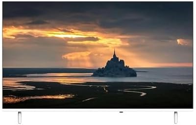Akai Smart TV 40 pollici HD Vidaa AKTV408QMW QLED Frameless DVB-S2/T2, 60Hz, Colorazione Bianca con scocca posteriore NERA