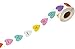 Valentine Candy Hearts Stickers / 500 Valentine's Day Labels / 1 1/8