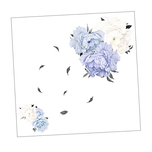 Operitacx 1 folha de peônias infantis decorativas flores decalque buquê decalques decoração padrão p
