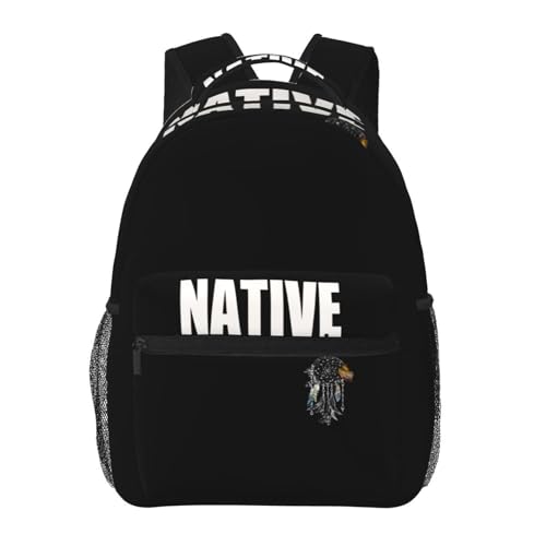 Native Americans Backpack Bags Indians Laptop Backpacks Travel Hiking Bag Native America Casual Daypack Backpack Bag