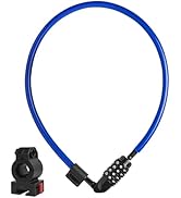 DocksLocks Security Cable Lock Set, Resettable Combination Lock, Mounting Bracket, Portable and C...