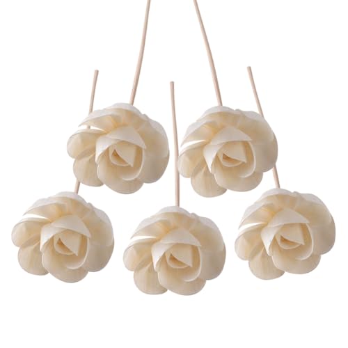 Palitos decorativos para difusor de aroma 5 Pzs Blanco miniatura 1