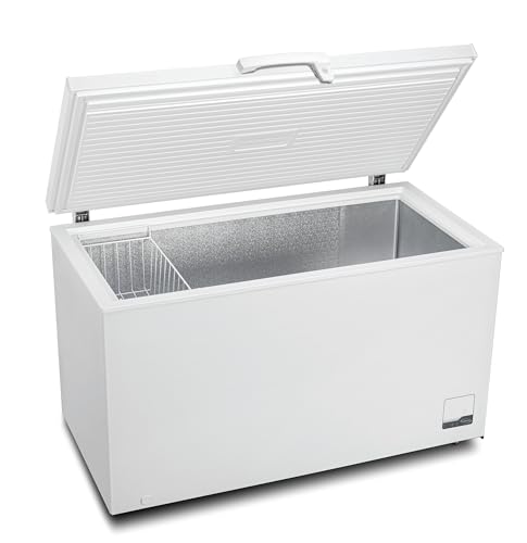 METRO Professional Congelatore GHF2300, acciaio/alluminio, 112.5 x 61 x 83.5 cm, 300 L, 95 W, 1 cestello, illuminazione a LED, con serratura, bianco