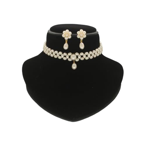 Image of Sri Jagdamba Pearls Dealer Gia Pearl Choker Set Gifts To /Wife /Sister | Valentine Gifts friend | Hyderabadi Freshwater Pearls With Certificate of Authenticity
