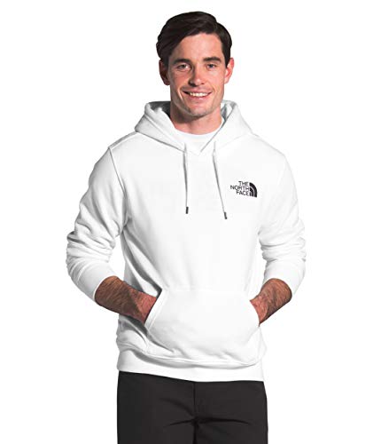 The North Face Men's Box NSE Pullover Hoodie, TNF White/TNF Red, L