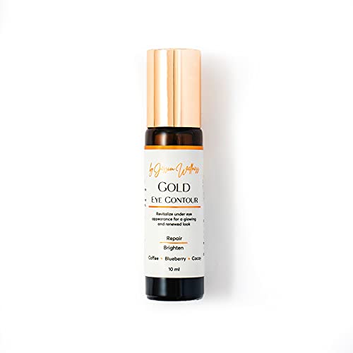 Jessica Wellness – Gold Eye Contour, Eye Serum for Eye Bags, Sagging Skin and Crow’s Feet, Under Eye Wrinkle Repair for Firm and Radiant Skin, 10 mL