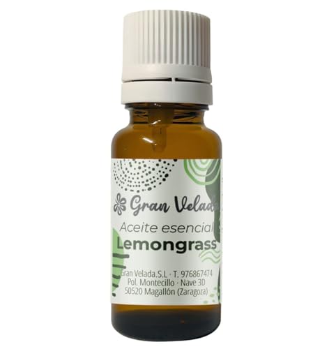 Aceite Esencial de Lemongrass 100% Puro y Natural | Ideal para Repelente de Insectos | Propiedades Antiinflamatorias y Desinfectantes |