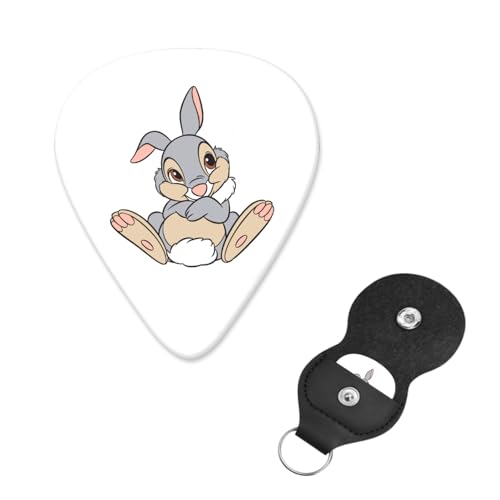 ギターピック 6枚セット とんすけ(バンビ) guitar pick ギターぴっく フィンガーピック 指サムピックセット プレクトラム エレキギターピック き練習用 携帯便利 ティアドロップ型 フィンガー保護 耐久性 初心者 音楽愛好家