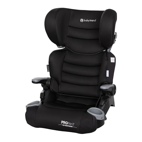 Baby Trend Protect 2-in-1 Folding Booster Car Seat, Midnight Black