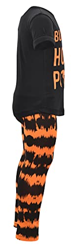 Image of Unique Baby 2 Piece Girls Printed Leggings Outfit with Short Sleeve Shirt Kid and Toddler Clothes Set