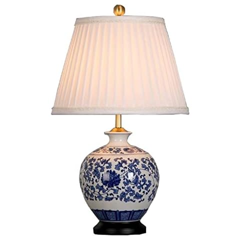Fine Asianliving Chinesische Tischlampe Porzellan Cover