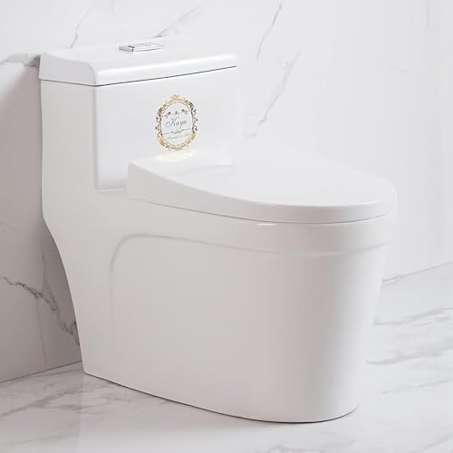 Inodoro cerámico sifónico, inodoro de una pieza con descarga dual, altura universal moderna y silenciosa para baño de hogar u hotel, color múltiple, dimensiones 720x390x660 mm