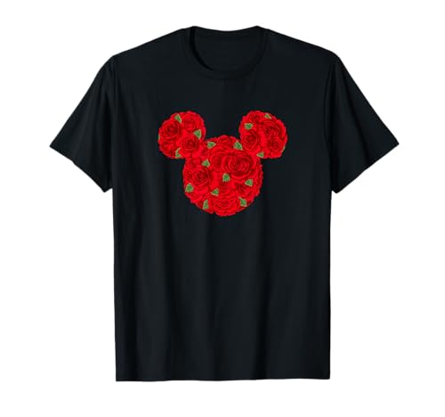 T-shirt Mickey Saint-Valentin vêtement Disney Disney noir en coton