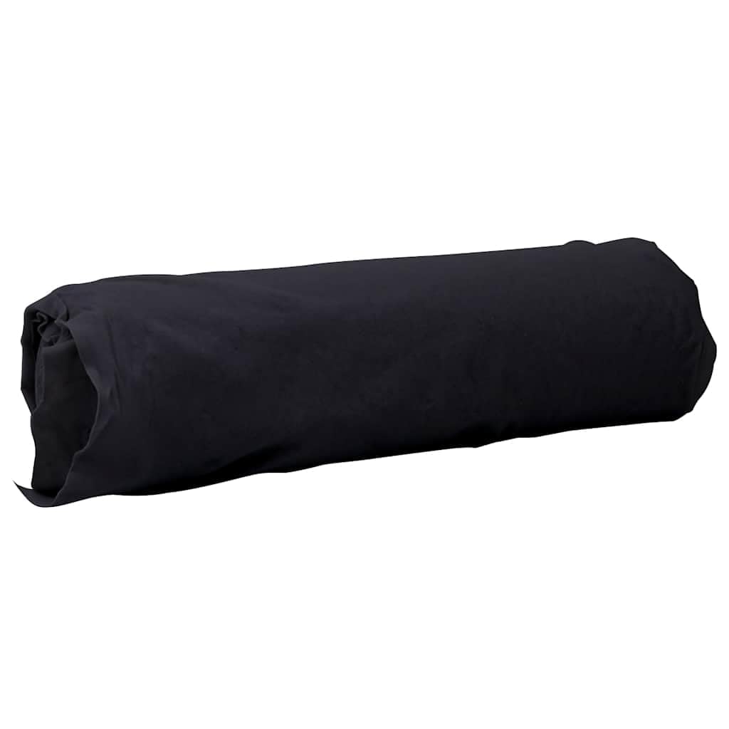 Geotextil de fieltro negro de fibra de poliéster, 1 x 10 m, resistente al desgarro, permeable al agua, transpirable, para jardín, vellón de mantillo, protección del suelo y drenaje en