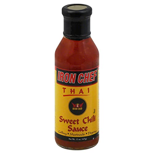 Iron Chef Thai Sweet Chili Sauce, No MSG, No Artificial Coloring Added, Wheat Free, Gluten Free, Peanut Free, 14.5 Ounce (Pack of 6)