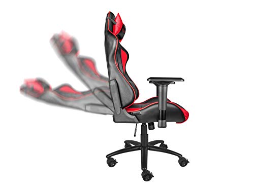 Image of Genesis Nitro 880 Gaming Chair Ergonomic Design, Faux Leather - Black /Red