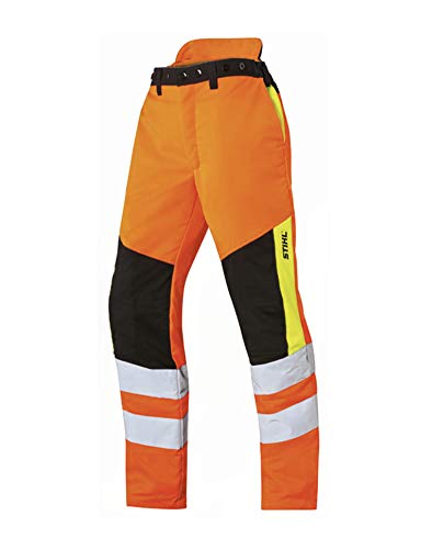 Schnittschutzhose 0088-399-0106 Protect MS SZ XL orange hohe Sichtbarkeit Stihl