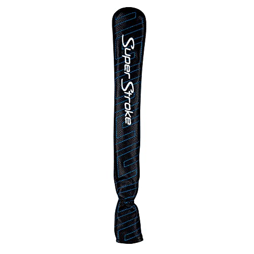 SuperStroke Golf Alignment Stick Headcover Made of Water and Stain Resistant Synthetic Leather 2-Panel Construction with Piping Multi Color