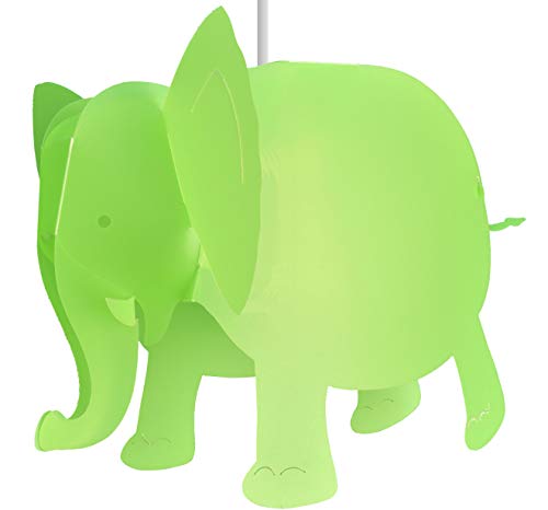 R&M Coudert Lampe de Plafond Suspension Chambre Enfant Elephant Anis