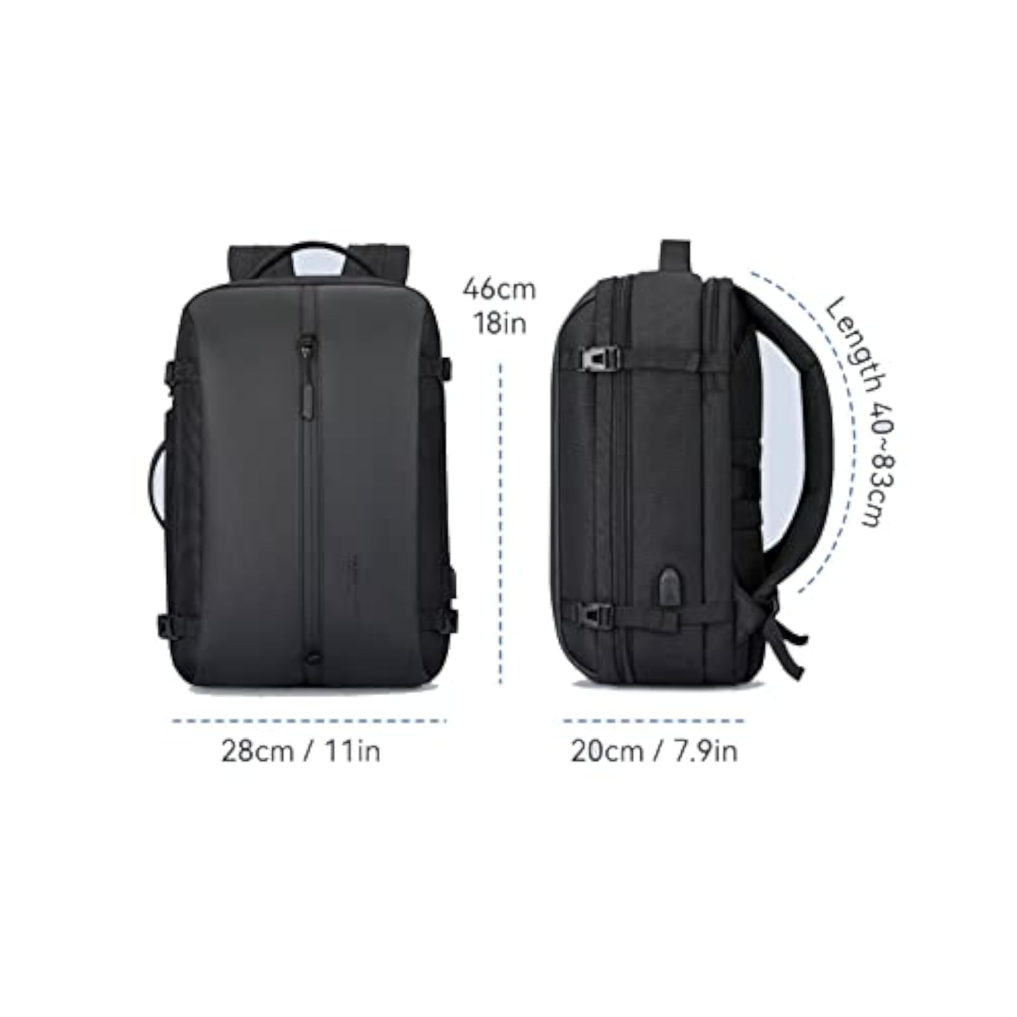 Men's Large Capacity Backpack, Waterproof Travel Bag