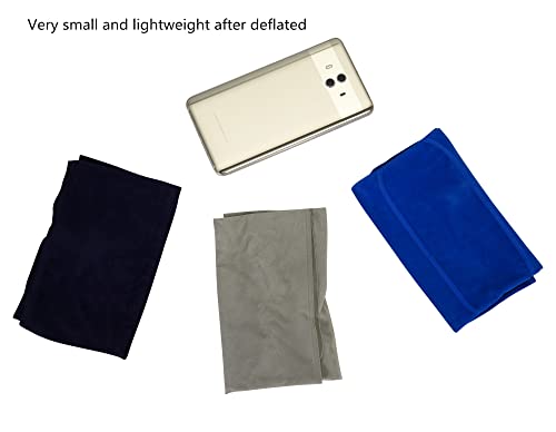 Aircee 3 Pieces Inflatable Travel Pillow For Camping, Home Office Sleeping, Head Neck Lumbar Support, Ultralight Portable Compact And Soft, Airplane Backpacking Trip Pillow #TOP4