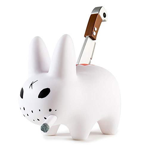 Kidrobot Backstab Smorkin Labbit Vinyl Figure (White Version) by Frank Kozik