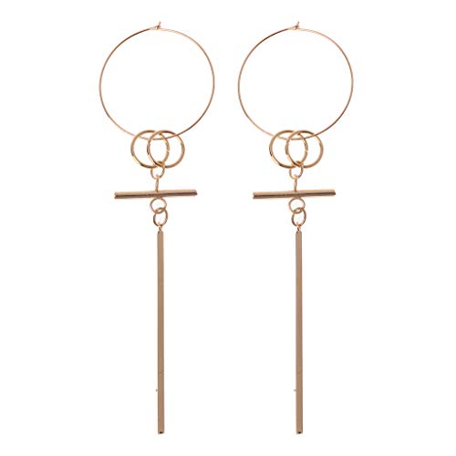 KOFUN Earrings, 1 Pair Kpop Geometric Drop Earring Korean Bangtan Boys Album V DNA Jewelry Gold