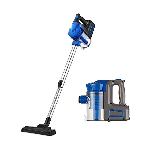 Aspirateur de table bleu contre la poussière des sols durs et meubles