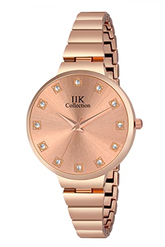 IIK COLLECTION Analogue Round Studed Dial with Bracelet Strap Girl’s & Women’s Wrist Watch
